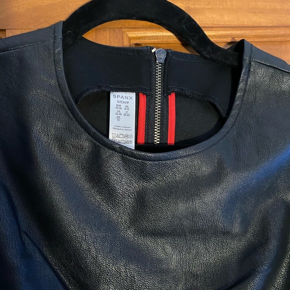 Spanx Small Faux Leather Sheath Dress - Picture 5 of 5